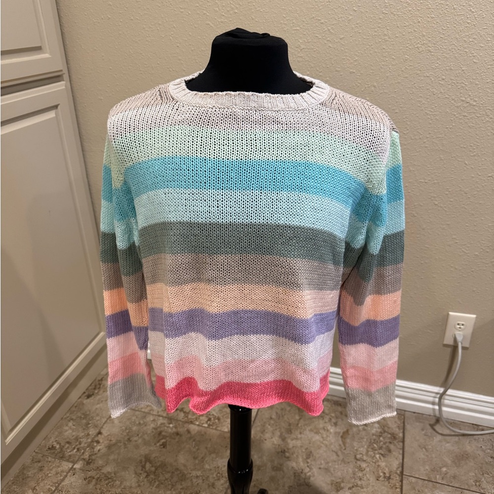 Wooden ships pastel stripe sweater